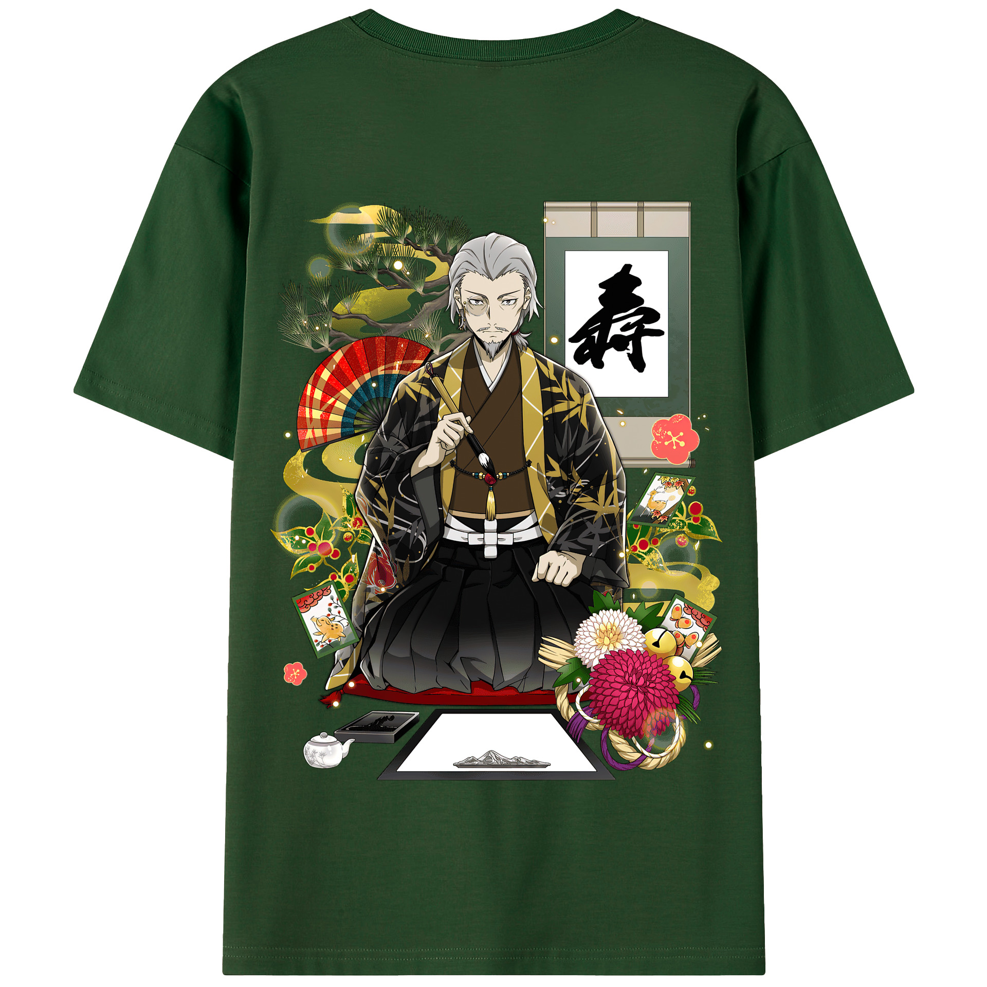 （画像用） 文豪ストレイドッグス Bungo Stray Dogs 綿100％半袖Tシャツ（背面プリント）